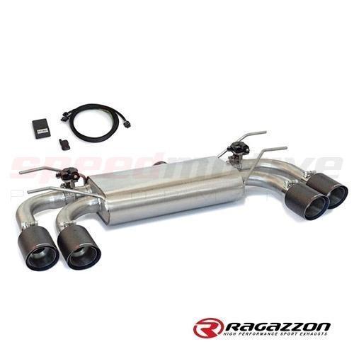Fiat 124 Spider Ragazzon Valved Axle Back Quad 100 MM Carbon Fiat 124 Spider Ragazzon Valved Axle Back Quad 100 MM Carbon